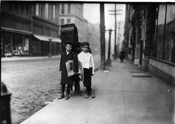 Repartidores de periódicos